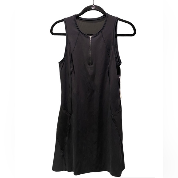 NWT Athleta Match Point Black Tennis Dress Size Medium - Picture 7 of 11
